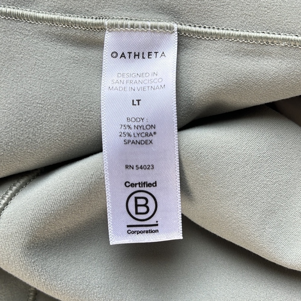 ATHLETA Women’s Salutation Stash 7/8 Tight Sage Green Yoga Running Pant LT - Picture 9 of 11